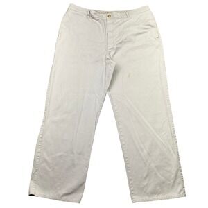 Lacoste Mens Khaki Beige Chino Pants‎ Size 38 Fits 36" Casual Everyday Wear